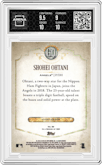 Shohei Ohtani from the 2018 Topps Gypsy Queen set graded by Arena Club and given an overall grade of 9.5.