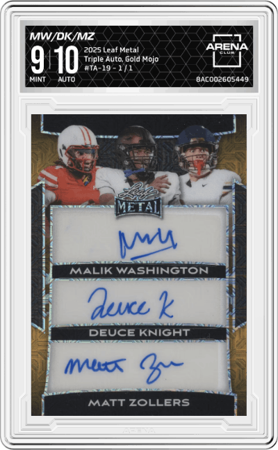 Malik Washington/Deuce Knight/Matt Zollers