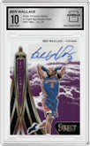 Ben Wallace from the 2024-25 Panini Select set featuring a Purple Prizm parallel graded by Arena Club and given an overall grade of 10.