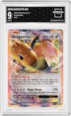 Dragonite EX from the 2016 Pokemon XY set graded by Arena Club and given an overall grade of 9.