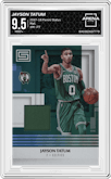 Jayson Tatum from the 2017-18 Panini Status set graded by Arena Club and given an overall grade of 9.5.