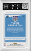 Tyrese Haliburton from the 2020-21 Panini Donruss Optic set graded by Arena Club and given an overall grade of 9.5.