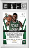 Marcus Smart from the 2014-15 Panini Prizm set graded by Arena Club and given an overall grade of 9.5.