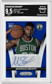 Marcus Smart from the 2014-15 Panini Prizm set graded by Arena Club and given an overall grade of 9.5.