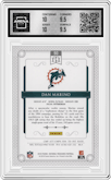 Dan Marino from the 2015 Panini National Treasures set graded by Arena Club and given an overall grade of 10.
