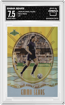 Emma Sears from the 2024 Parkside NWSL Pacific set graded by Arena Club and given an overall grade of 7.5.