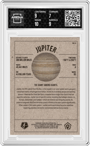 Ana Tejada from the 2025 Parkside NWSL Collection set graded by Arena Club and given an overall grade of 7.5.