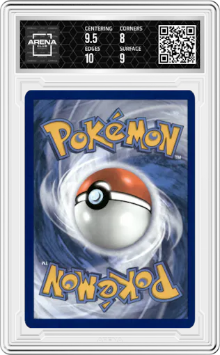 Sawsbuck from the 2024 Pokemon SV set graded by Arena Club and given an overall grade of 8.5.