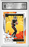 Michael Penix Jr. from the 2024 Donruss set graded by Arena Club and given an overall grade of 10.