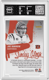 Joe Burrow from the 2024 Donruss Optic set graded by Arena Club and given an overall grade of 9.5.