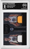 Stephen Curry/Klay Thompson from the 2014-15 Panini Select set graded by Arena Club and given an overall grade of 8.