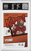 Chase Young from the 2020 Panini Absolute set graded by Arena Club and given an overall grade of 9.5.