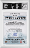 Sam Perkins from the 2013-14 SP Authentic set graded by Arena Club and given an overall grade of 9.5.