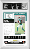 De'Von Achane  from the 2023 Panini Contenders set featuring a Midfield Ticket parallel graded by Arena Club and given an overall grade of 9.5.