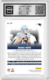 Drake Maye from the 2024 Panini Prestige  set featuring a Blue Premium Xtra Points parallel graded by Arena Club and given an overall grade of 10.