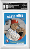 Chase Utley from the 2024 Topps Archives Signature Series Baseball - Retired Edition set graded by Arena Club and given an overall grade of 9.