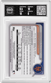 Brandon Sproat from the 2024 Bowman Chrome set featuring a Yellow Refractor parallel graded by Arena Club and given an overall grade of 8.5.