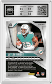 Jaylen Wright from the 2024 Panini Prizm set featuring a Press Proof Prizm parallel graded by Arena Club and given an overall grade of 10.