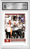 Patrick Mahomes II from the 2017 Panini Score set graded by Arena Club and given an overall grade of 10.