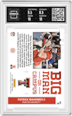 Patrick Mahomes II from the 2017 Panini Score set graded by Arena Club and given an overall grade of 9.