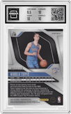 Nikola Topic from the 2024-25 Panini Prizm set featuring a Red Prizm parallel graded by Arena Club and given an overall grade of 10.