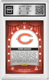 Rome Odunze from the 2024 Panini Mosaic set featuring a White Mosaic parallel graded by Arena Club and given an overall grade of 10.