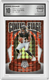 Rome Odunze from the 2024 Panini Mosaic set featuring a White Mosaic parallel graded by Arena Club and given an overall grade of 10.