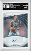 Desmond Bane from the 2022-23 Panini Revolution  set featuring a Infinite parallel graded by Arena Club and given an overall grade of 9.
