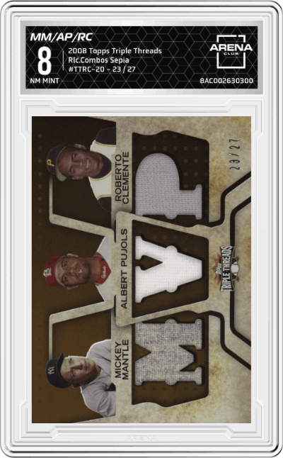 Mickey Mantle/Albert Pujols/Roberto Clemente