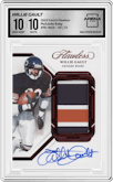 Willie Gault from the 2023 Panini Flawless set featuring a Ruby  parallel graded by Arena Club and given an overall grade of 10.