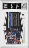 Jalen Brunson from the 2019-20 Panini Obsidian set featuring a Electric Etch Purple parallel graded by Arena Club and given an overall grade of 9.5.