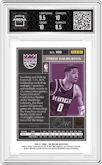 Tyrese Haliburton from the 2020-21 Panini One and One set graded by Arena Club and given an overall grade of 9.
