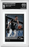 Tyrese Haliburton from the 2020-21 Panini One and One set graded by Arena Club and given an overall grade of 9.