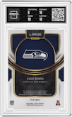 Jake Bobo from the 2023 Panini Select set featuring a Green Prizm parallel graded by Arena Club and given an overall grade of 9.5.