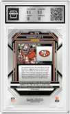 Ronnie Lott from the 2022 Panini Prizm set featuring a Black & White Checker parallel graded by Arena Club and given an overall grade of 10.