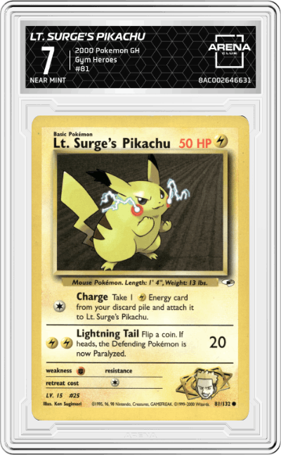 Lt. Surge's Pikachu