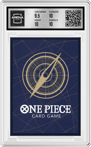 Eustass Kid from the 2024 One Piece JPN set graded by Arena Club and given an overall grade of 10.