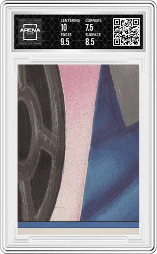 Max Stacks from the 1987 Topps Garbage Pail Kids  set graded by Arena Club and given an overall grade of 8.