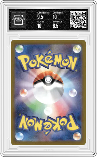 Machoke from the 2023 Pokemon SV JPN set graded by Arena Club and given an overall grade of 9.