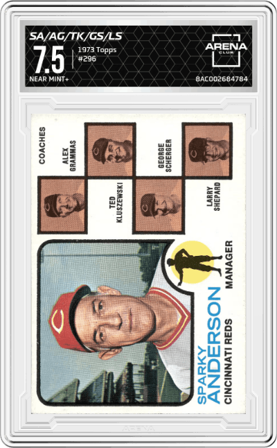 Sparky Anderson/Alex Grammas/Ted Kluszewski/George Scherger/Larry Shepard