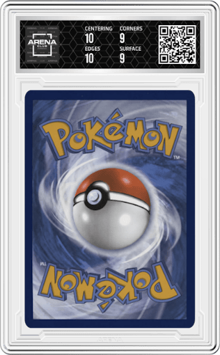 Marshadow from the 2021 Pokemon SWSH set graded by Arena Club and given an overall grade of 9.5.