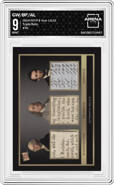 George Washinton/Benjamin Franklin/Abraham Lincoln