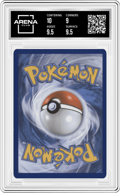 Lunala from the 2021 Pokemon SWSH set graded by Arena Club and given an overall grade of 9.5.