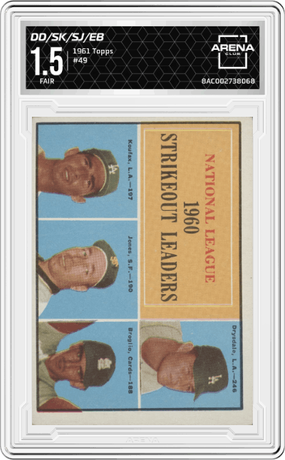 Don Drysdale/Sandy Koufax/Sam Jones/Ernie Broglio