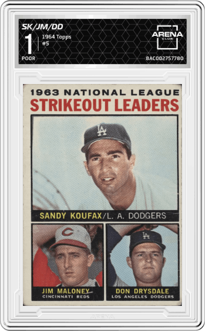 Sandy Koufax/Jim Maloney/Don Drysdale