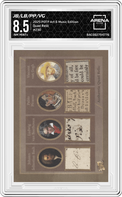 Johann Sebastian Bach/Ludwig van Beethoven/Pablo Picasso/Vincent van Gogh/Pablo Picasso/