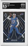 Josh Allen  from the 2024 Panini Phoenix set graded by Arena Club and given an overall grade of 8.5.