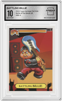 Battling Billie from the 2024 Topps Garbage Pail Kids set graded by Arena Club and given an overall grade of 10.