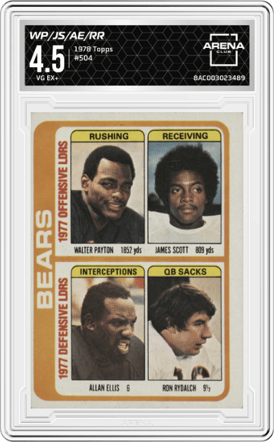 Walter Payton/James Scott/Allan Ellis/Ron Rydalch