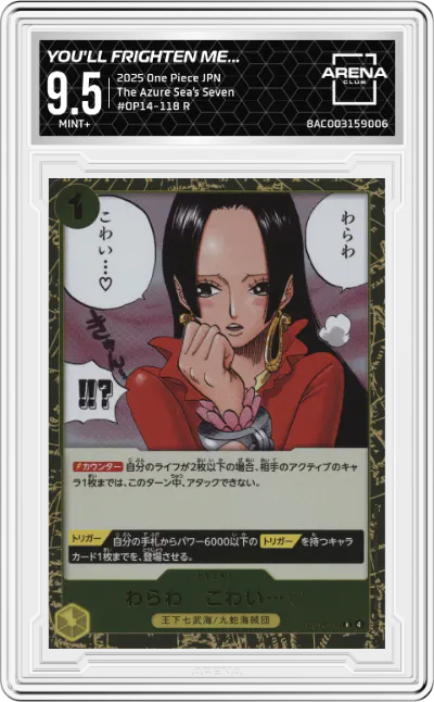 You'll Frighten Me...